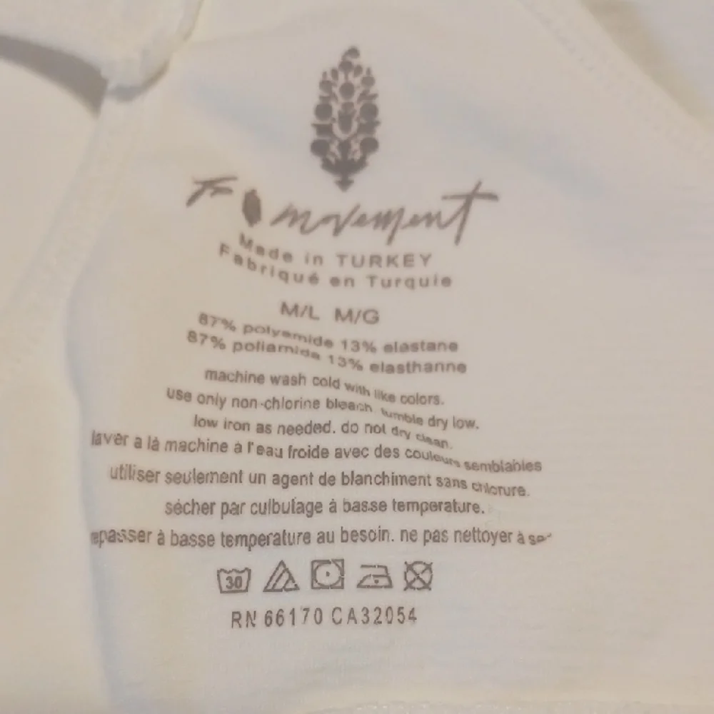 Free People White Sports Bra - Picture 4 of 6